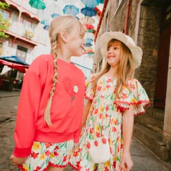 Kids Deux par Deux Daffodils Straw Purse