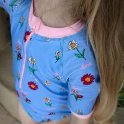 Kids Birdz Swimsuits>Daisies Aop Uv Swimsuit 2-10