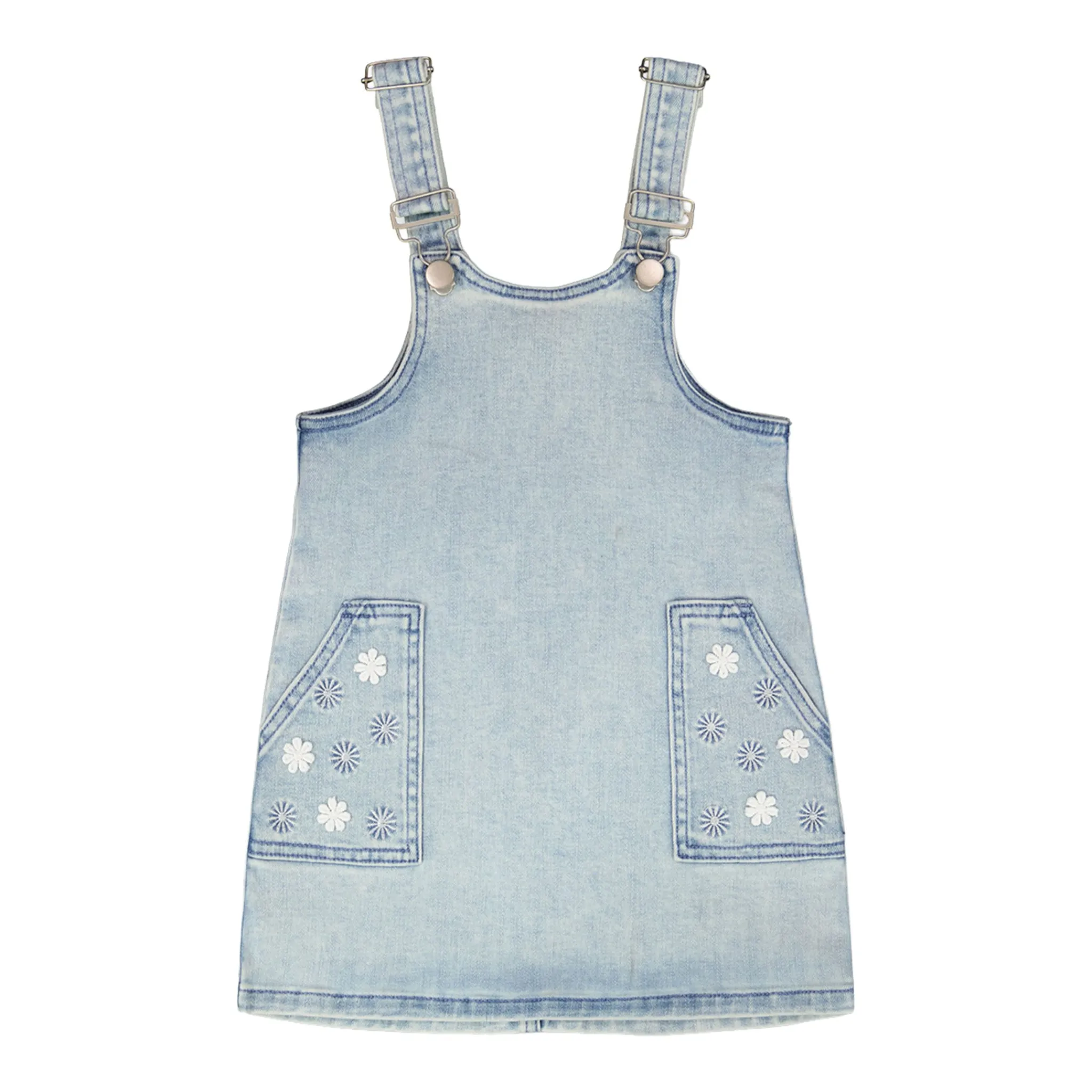 Kids Deux par Deux Dresses & Rompers>Daisies Overall Dress 3-6