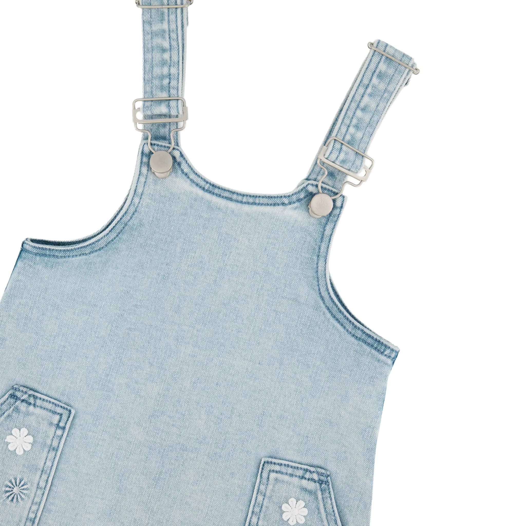 Kids Deux par Deux Dresses & Rompers>Daisies Overall Dress 3-6