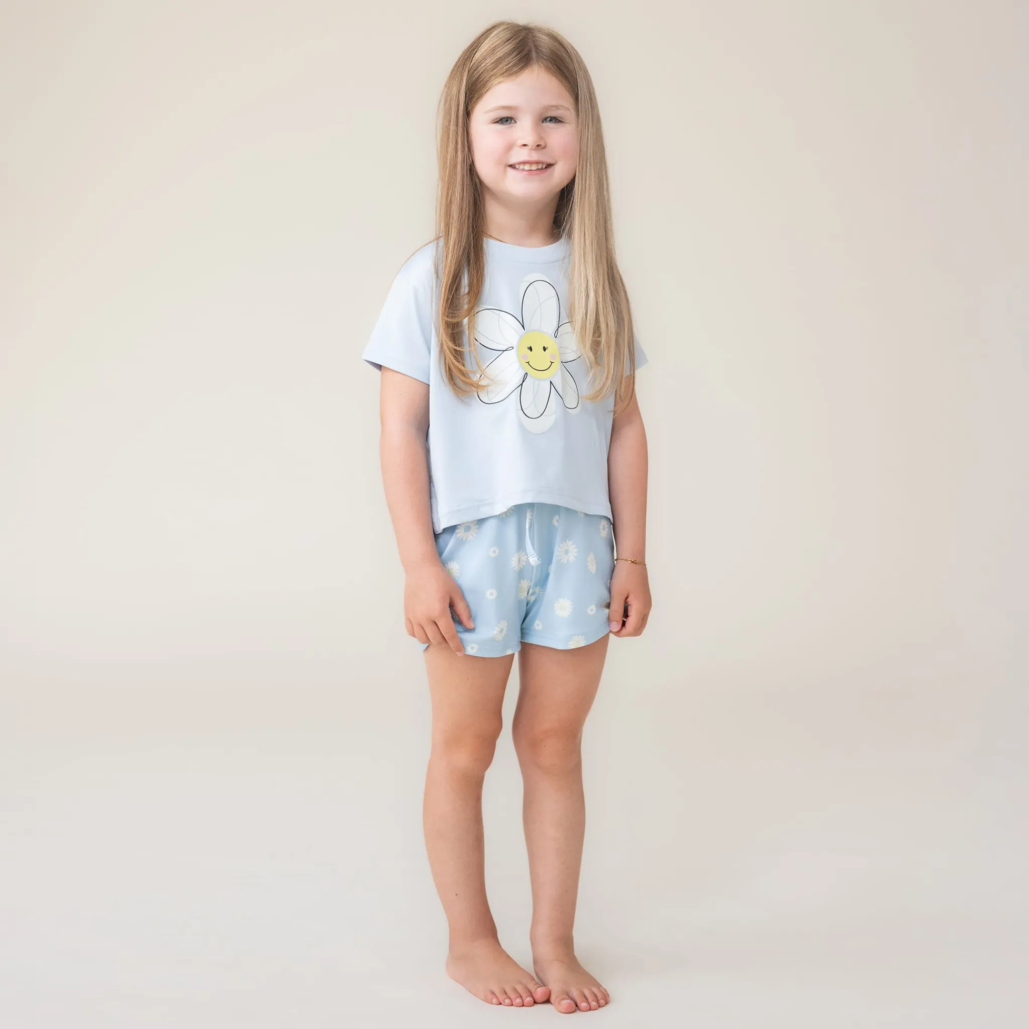 Kids Nano Pajamas & Bathrobes>Daisies 3pc Pajamas 2-12
