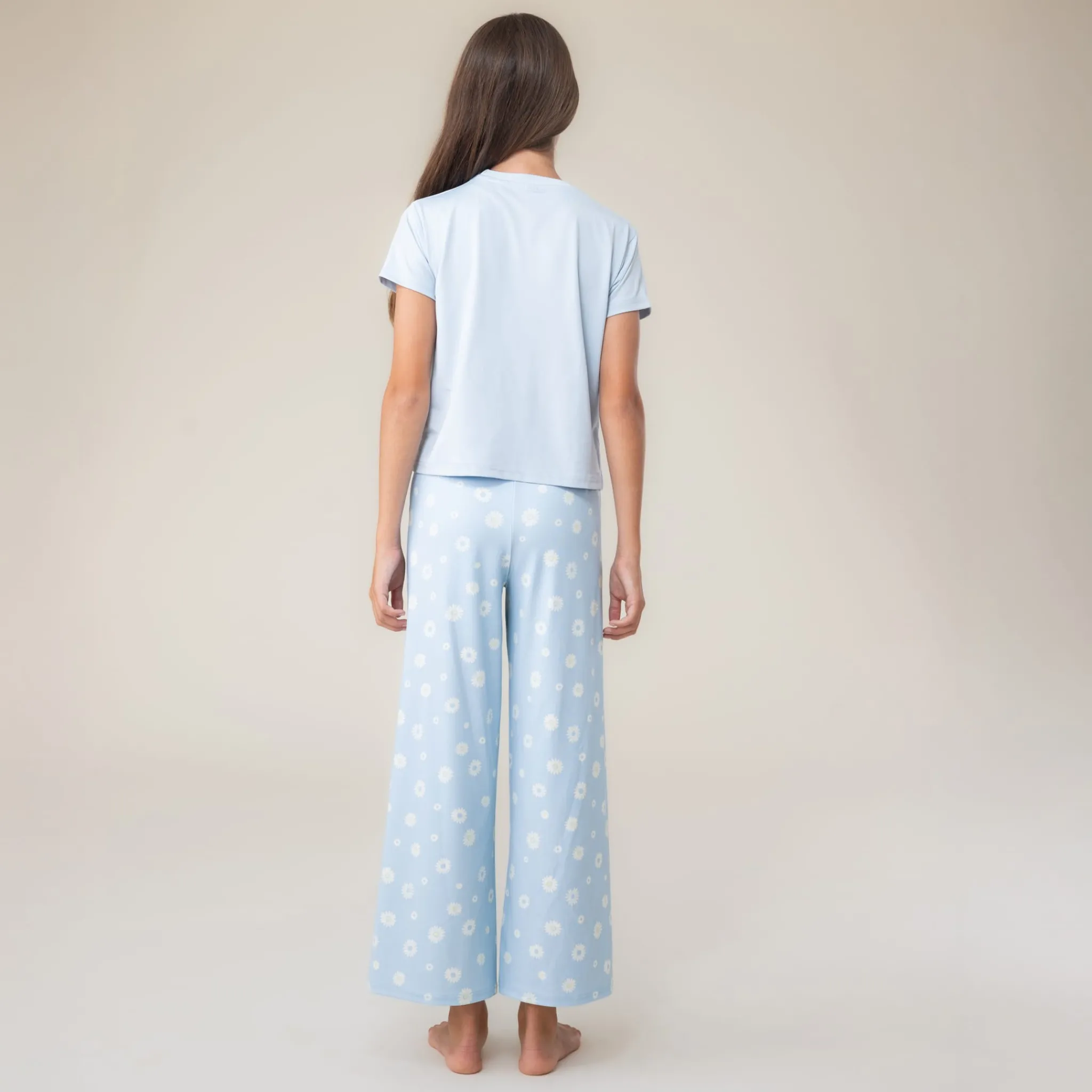 Kids Nano Pajamas & Bathrobes>Daisies 3pc Pajamas 2-12