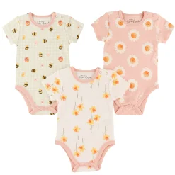 Bebe Confort Daisies 3pk Bodysuits 0-30m