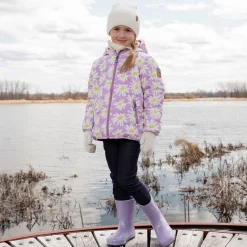 Kids Deux par Deux Daisies Quilted Jacket 7-12