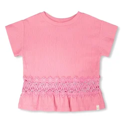 Kids Deux par Deux Tops>Daisies T-shirt 7-10