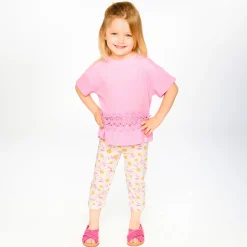Kids Deux par Deux Tops>Daisies T-shirt 7-10