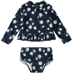 Petit Lem Swimsuits>Daisies Uv 2 Piece Long Sleeve Swimsuit 6-24m
