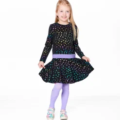 Kids Deux par Deux Dresses & Rompers>Dance Leopard Dress 7-10