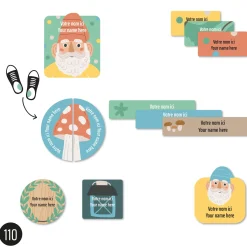 Kids Clement - Impressions Daycare Name Labels - Gnomes