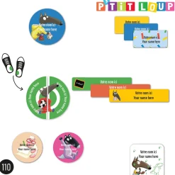 Kids Clement - Impressions Daycare Name Labels - Little Wolf