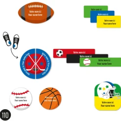 Kids Clement - Impressions Personalized Name Labels|Personalized Name Labels>Daycare Name Labels - Sports
