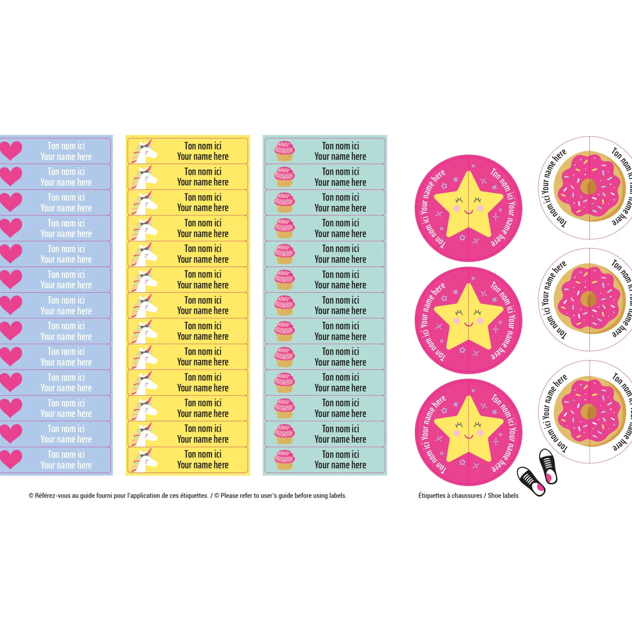 Kids Clement - Impressions Daycare Name Labels - Unicorn