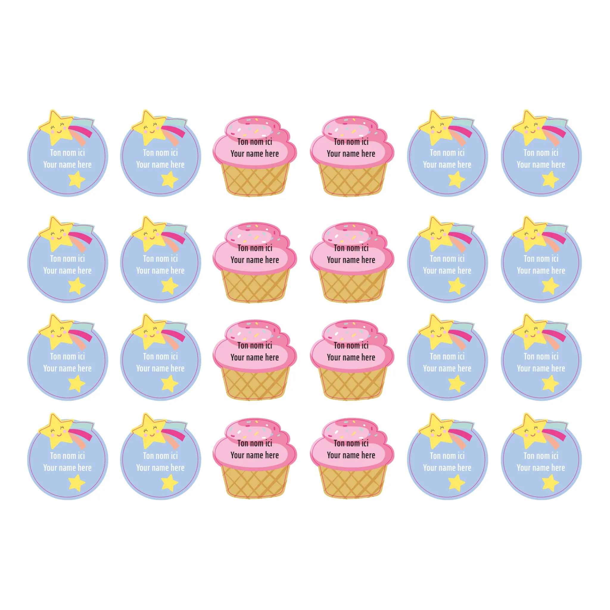 Kids Clement - Impressions Daycare Name Labels - Unicorn