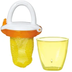 Kids Munchkin Deluxe Fresh Food Feeder - Yellow/Orange
