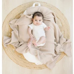 Kids Jasxtek Blankets|Blankets>Deluxe Muslin Blanket - Beige