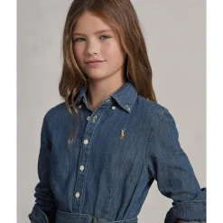 Kids Polo Ralph Lauren Shirt Dress 7-16y