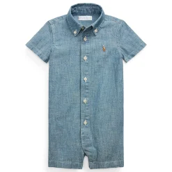 BOY Polo Ralph Lauren Rompers & Jumpsuits>Denim Shortall 6-24m