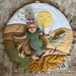 Kids Crane Desert Sunset Play Mat