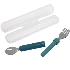 Kids Melii Detachable Spoon&Fork-Navy