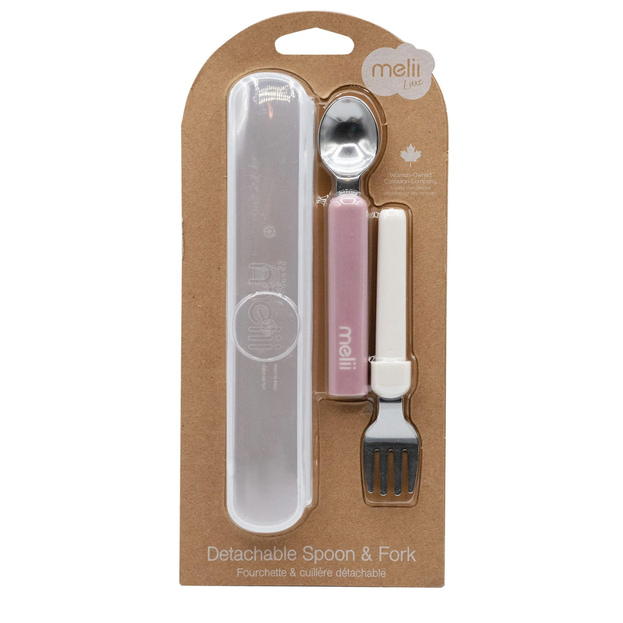 Kids Melii Breastfeeding|Tableware>Detachable Spoon&Fork-Pink