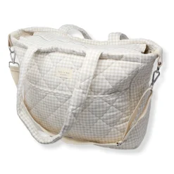 Dans Le Sac Diaper Bag - Gingham Beige