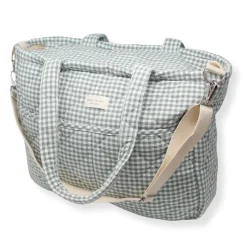 Dans Le Sac Diaper Bag - Gingham Sage