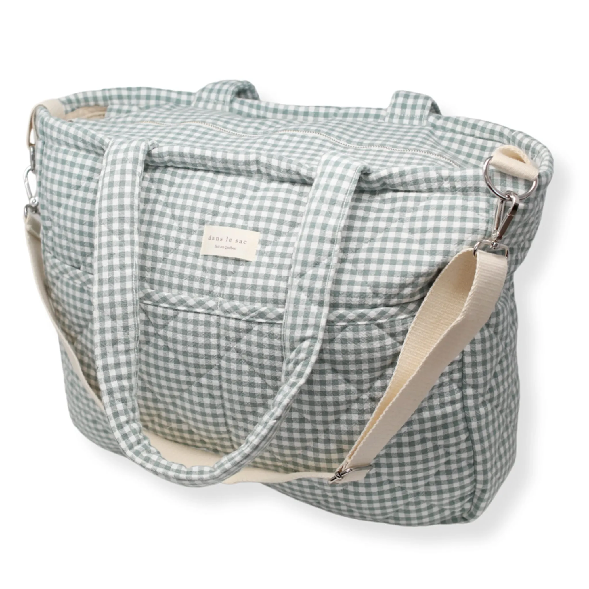 Dans Le Sac Diaper Bag - Gingham Sage