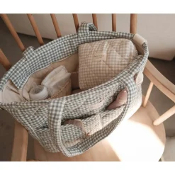 Dans Le Sac Diaper Bag - Gingham Sage