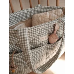 Dans Le Sac Diaper Bag - Gingham Sage