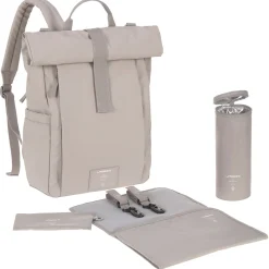 Lassig Diaper Bags|Diaper Bags>Diaper Bag Rolltop - Taupe