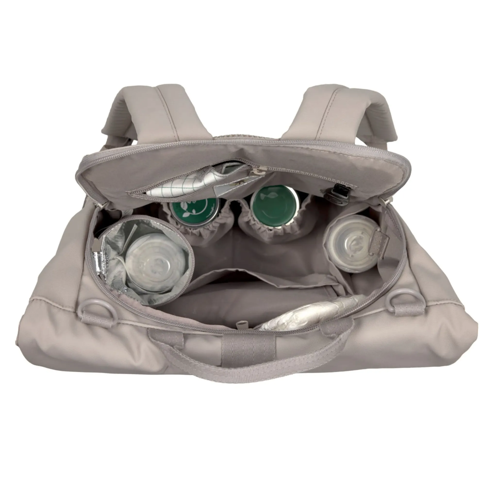 Lassig Diaper Bags|Diaper Bags>Diaper Bag Rolltop - Taupe