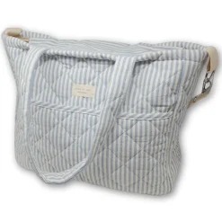 Dans Le Sac Diaper Bag-blue Strippe