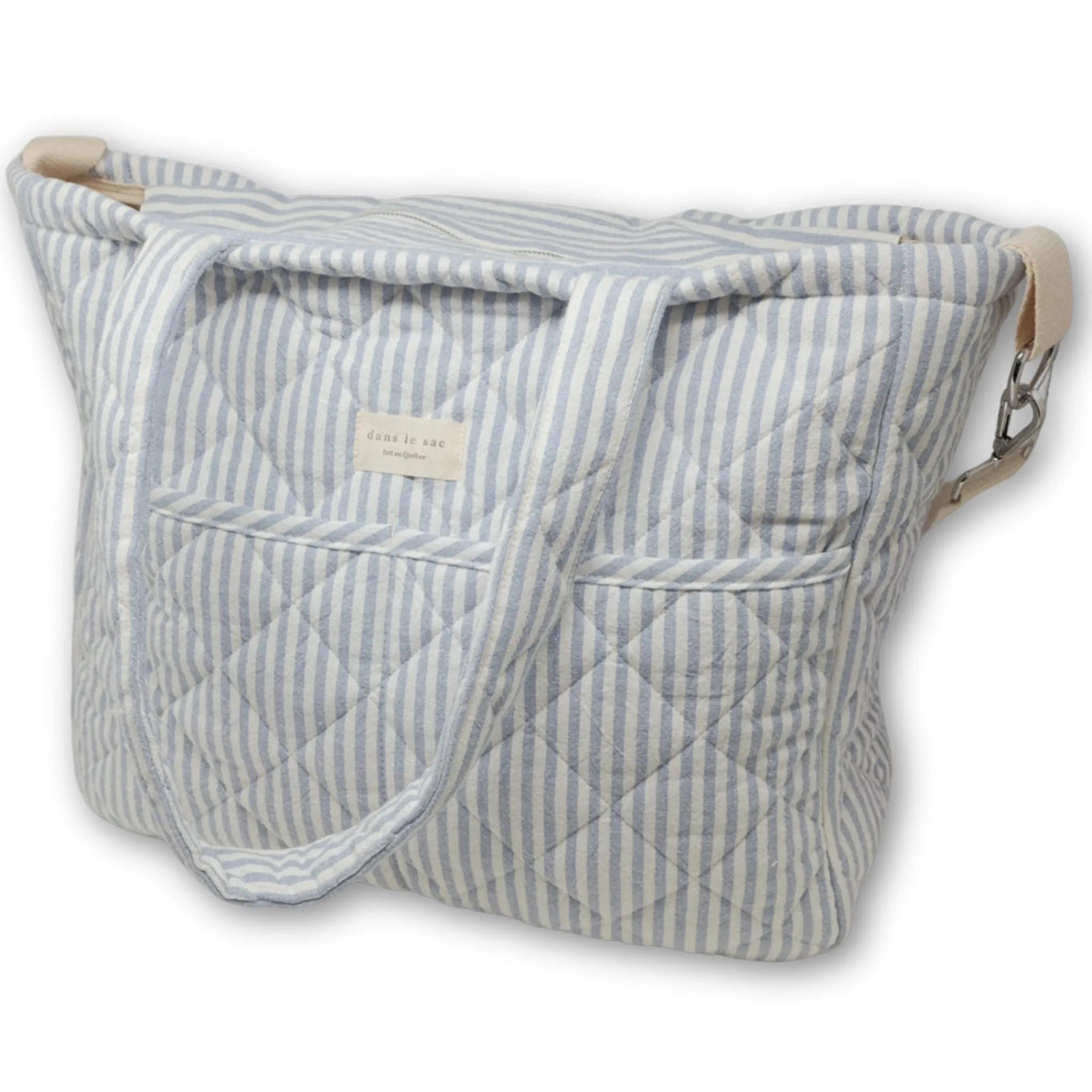 Dans Le Sac Diaper Bag-blue Strippe