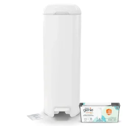 Diaper Genie Diaper Pails>Patinum Pail - White (18 bags)