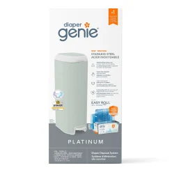 Diaper Genie Platinum Pail - Sage (18 bags)