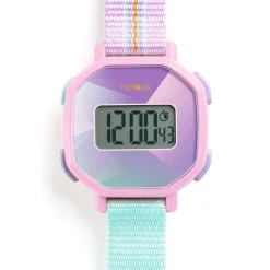 Djeco Teething Toys>Digital Watch Purple Prisma