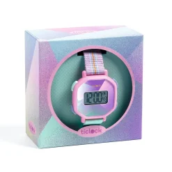Djeco Teething Toys>Digital Watch Purple Prisma