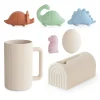 Mushie Bath Toys|Bath Accessories>Dino Mold Free Bath Play Set