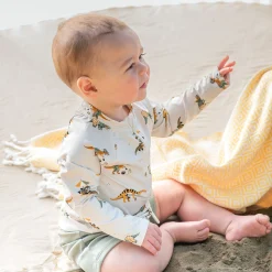 BOY Petit Lem Dinos 2 Piece Long Sleeve Swimsuit 6-24m