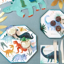Meri Meri Dinosaur Kingdom Dinner Plates (8)