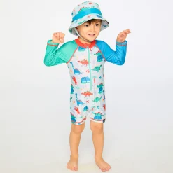 Kids/BOY Deux par Deux Swimsuits>Dinosaurs Swimsuit 2-6