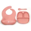 Kids Bulle Dishes 3 Pieces Set - Blush