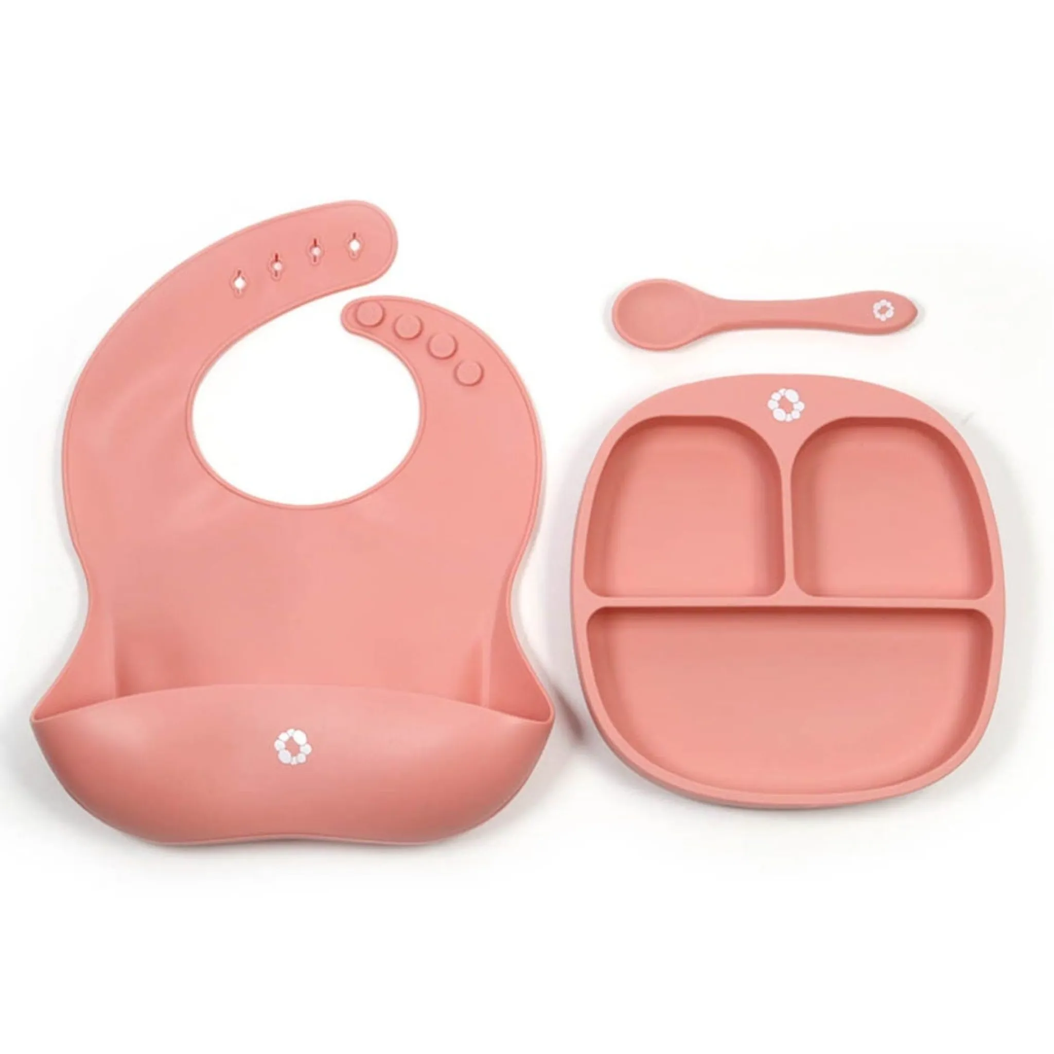 Kids Bulle Dishes 3 Pieces Set - Blush