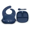 Kids Bulle Tableware|Plates & Placemats>Dishes 3 Pieces Set - Indigo