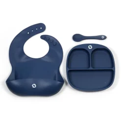 Kids Bulle Tableware|Plates & Placemats>Dishes 3 Pieces Set - Indigo