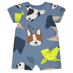 BOY Up Baby Dogs Romper 3-18m