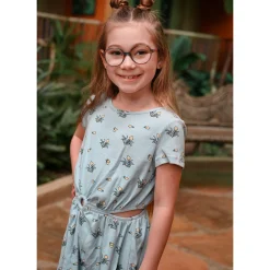 Kids Look Dolce Vita Lemons Rib Dress714