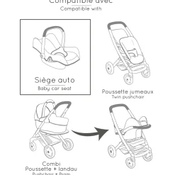 Smoby Doll Chair 3 In 1 - Beige