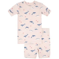 Kids Petit Lem Pajamas & Bathrobes>Dolphins Pajamas 2-6x