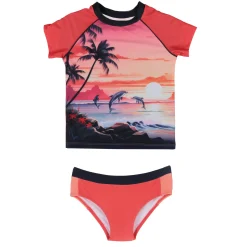 Kids Nano Dolphins Uv 2pc Swimsuit 2-14